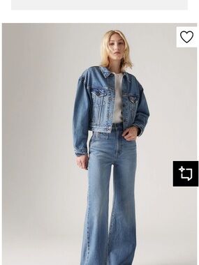 Levi’s vintage rib-cage bell jeans.